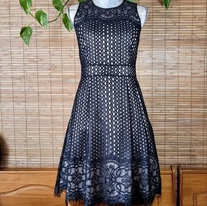 Vince Camuto Stunning Openwork Lace Cocktail Dress